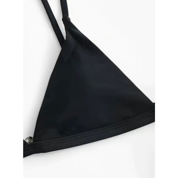 NEW Leopard Print Triangle Top Thong Bikini M - Picture 3 of 5